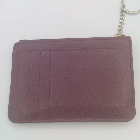 Kate Spade mini Reily Laurel Way glitter deep plum with matching card holder - Picture 11 of 12